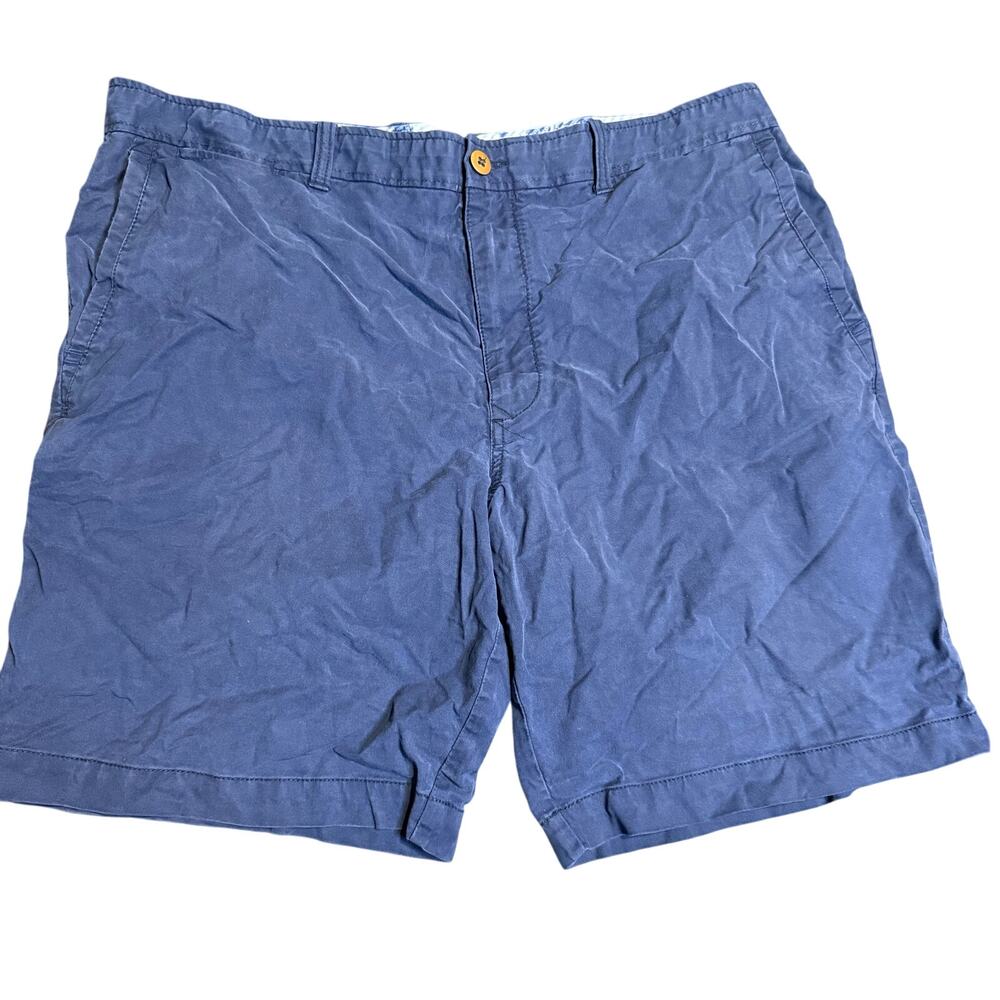 Tommy Bahama Navy Chino Shorts, Cotton Tencel Stretch, Men's Size 40